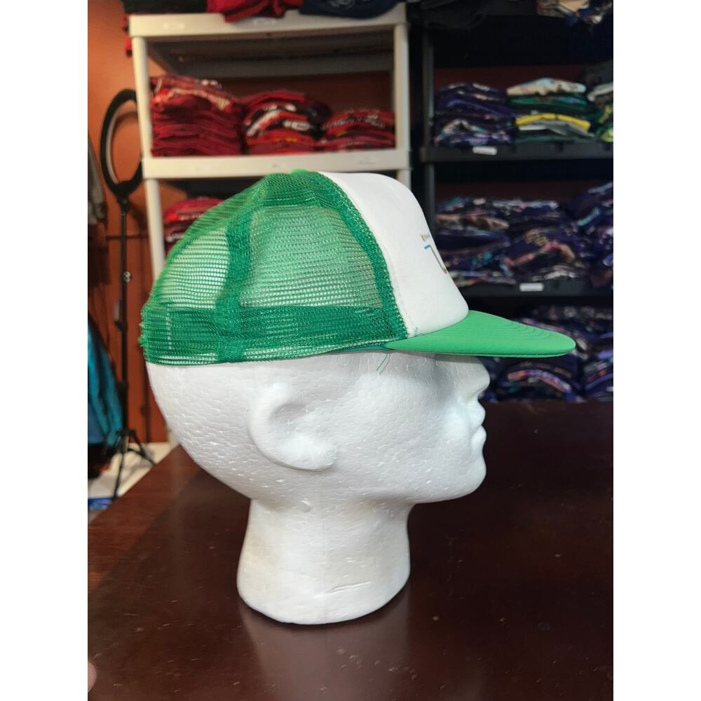 Microsoft Hat Learn Computer White Green Cap Head… - image 5